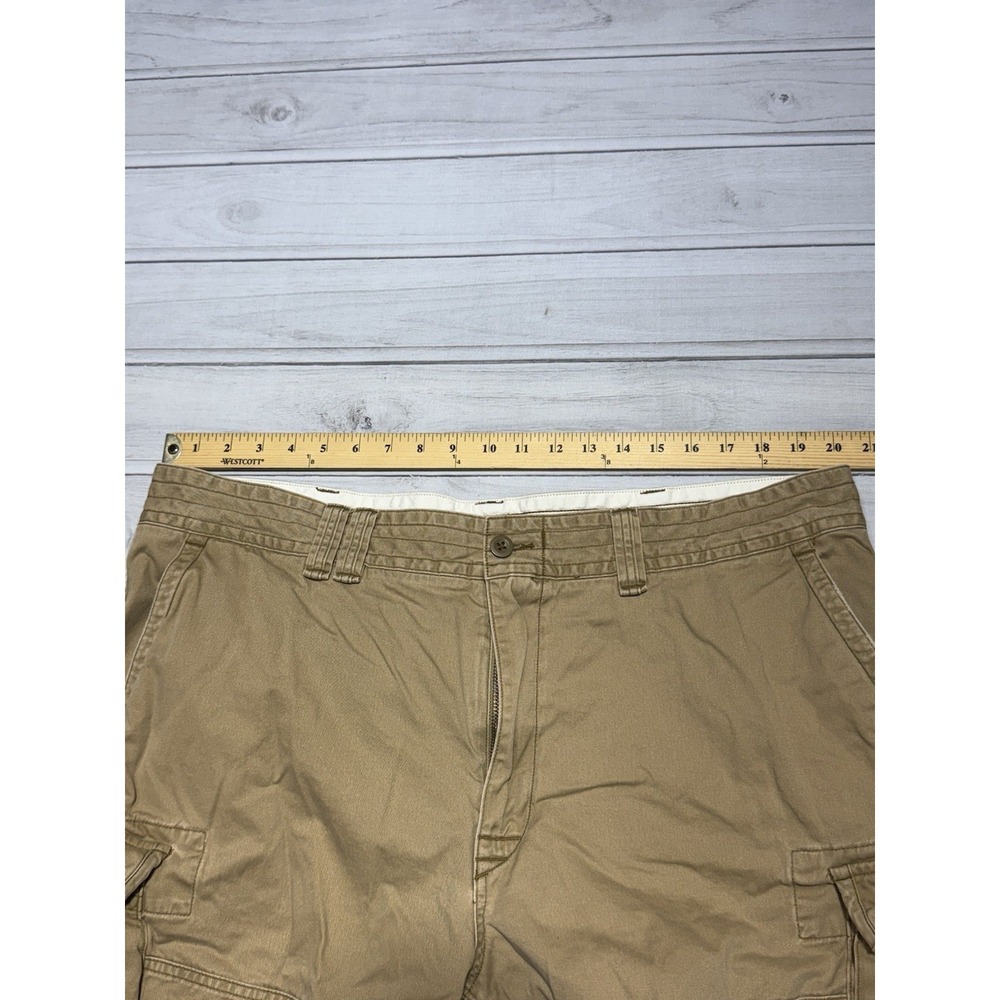 Polo Ralph Lauren Shorts 42 Tan Khaki Beige Cargo Pockets Heavyweight - Picture 10 of 10